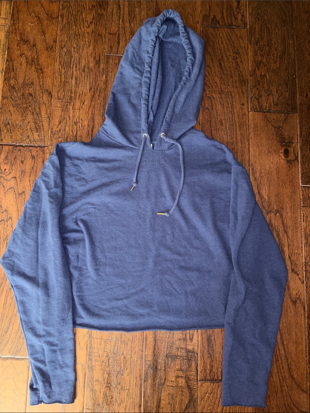 Victoria Secret Cropped Hooded Crewneck Sweater
